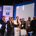 Hon’ble Vice President of India Mr. M. Venkaiah Naidu, Mr. Suresh P. Prabhu, Hon’ble Minister, Ministry of Commerce and Industry, Government of India,Mauritius, Bangladesh & WASME leaders at 21st ICSME 20177